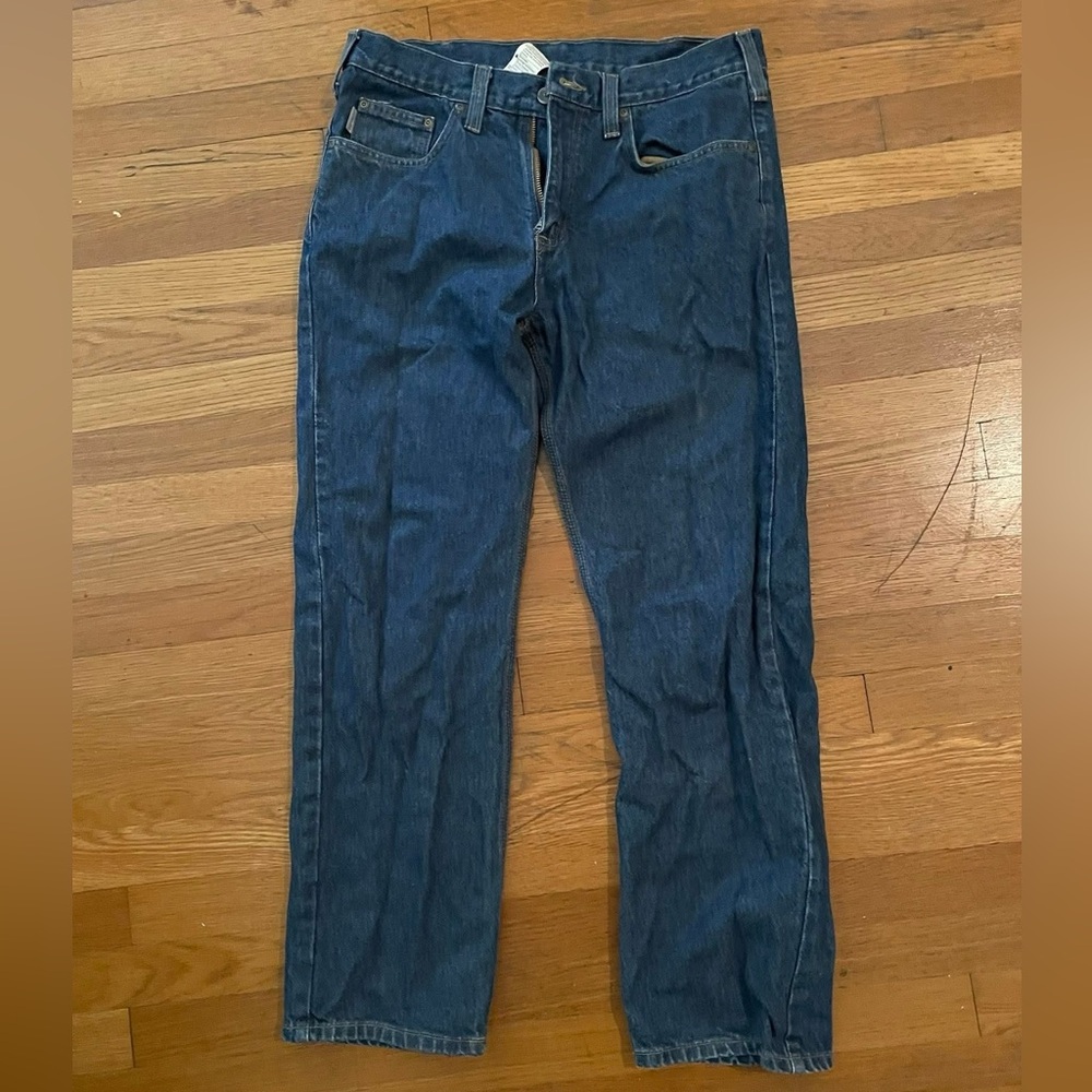 Carhartt Men's Straight Blue Jeans